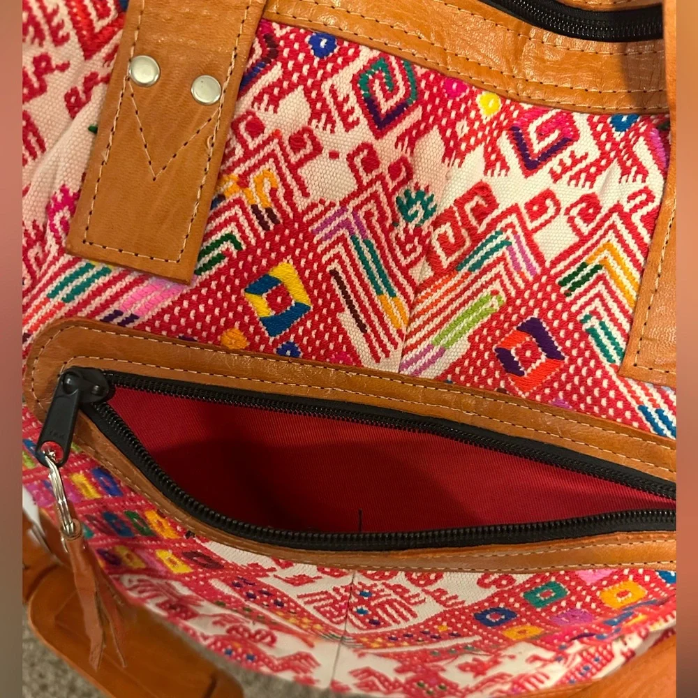 Nena & Co large woven and leather tote - Picture 13 of 16